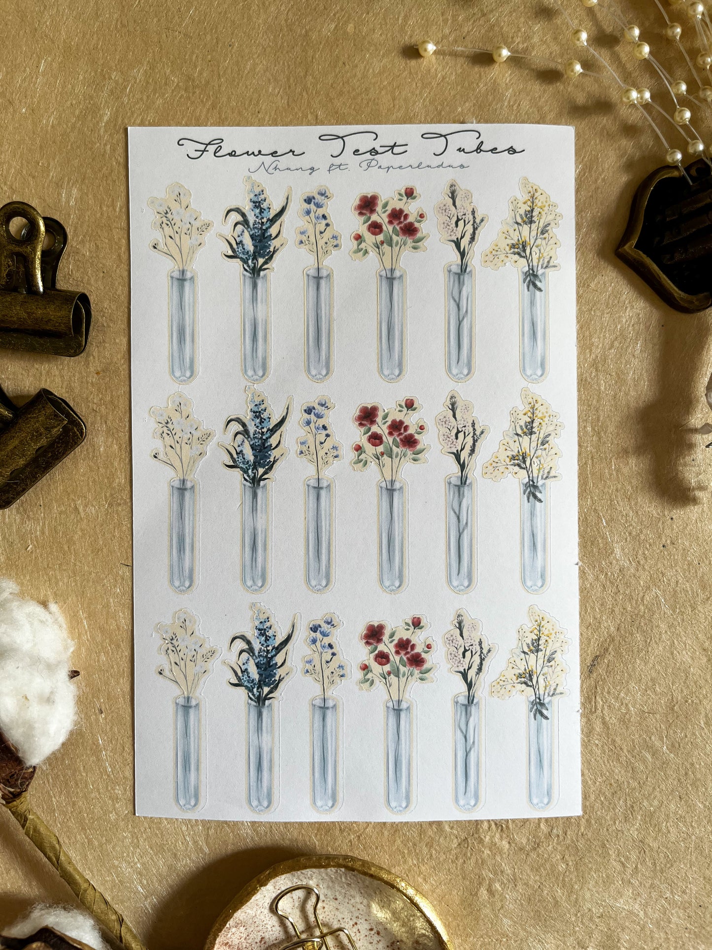 Flower Test Tubes