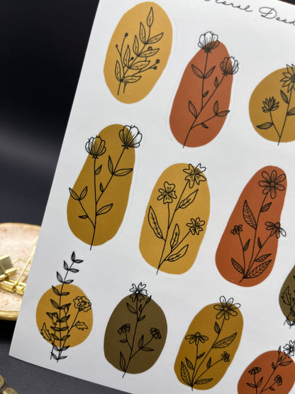 Abstract Floral Doodles