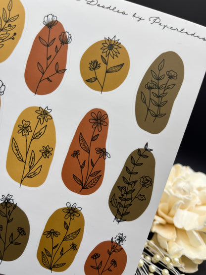 Abstract Floral Doodles