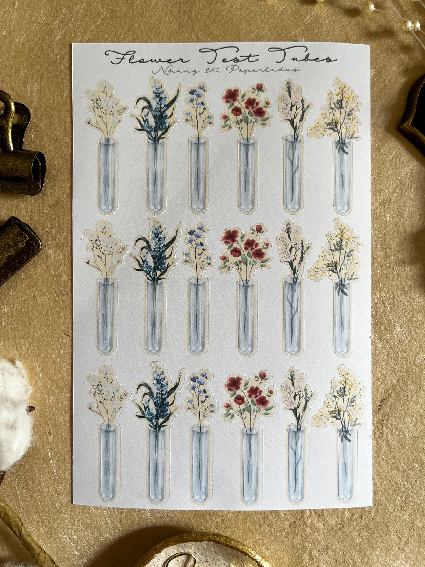 Flower Test Tubes