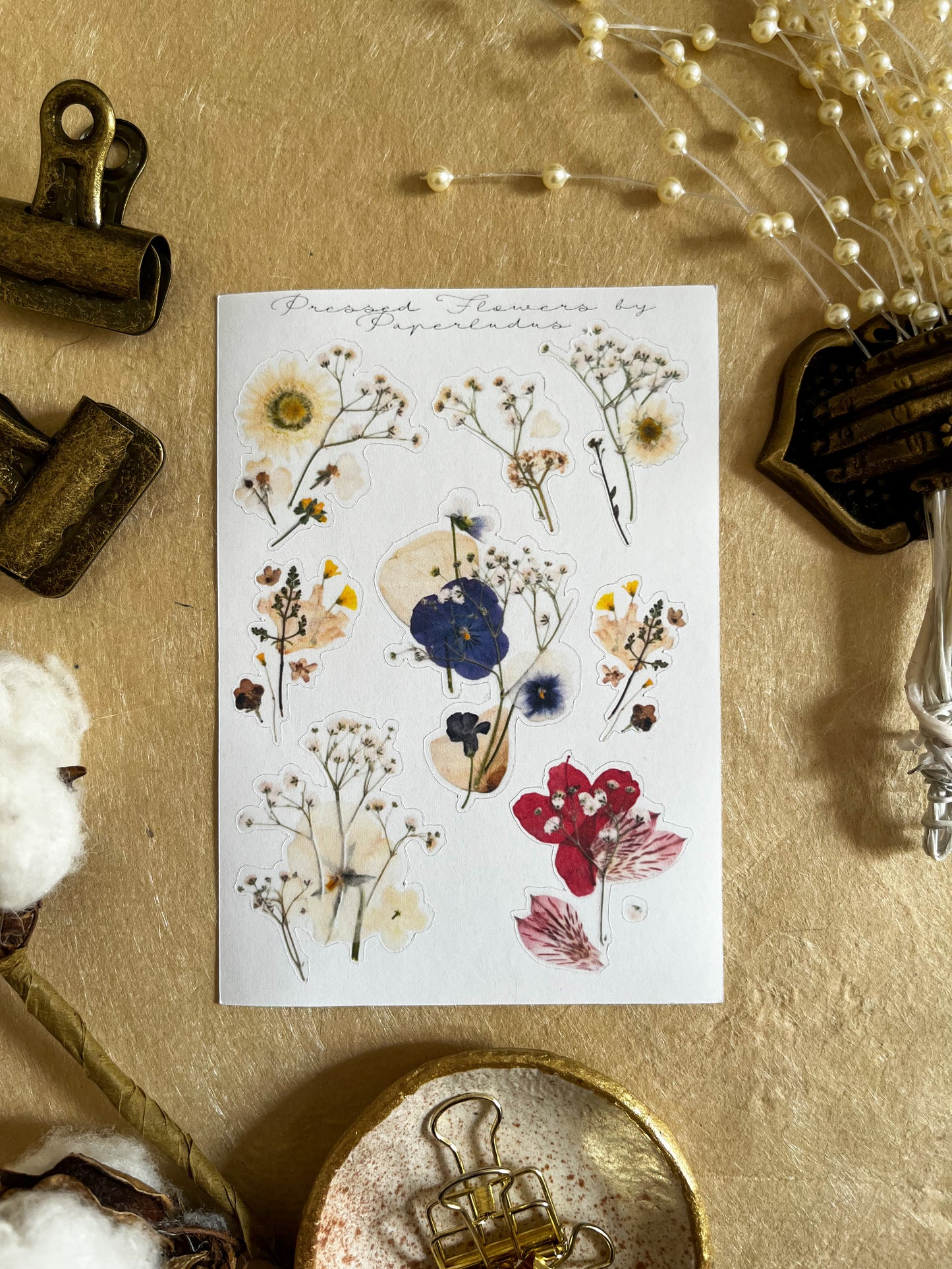 Pressed Flower Collages
